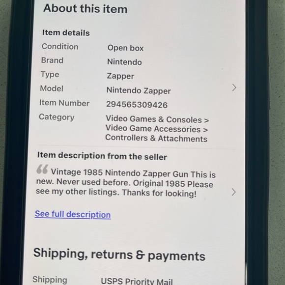 Ninetendo Zapper Gun - Picture 2 of 2